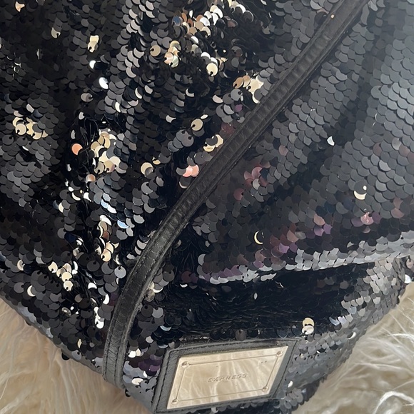 2 pc. Express Travel tote with wristlet book bag carry all black, purse - Picture 4 of 12